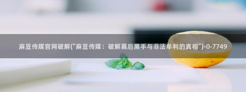麻豆 精选完整版：麻豆传媒官网破解(\